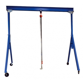 The portable gantry crane is more flexible than permanent gantry cranes.